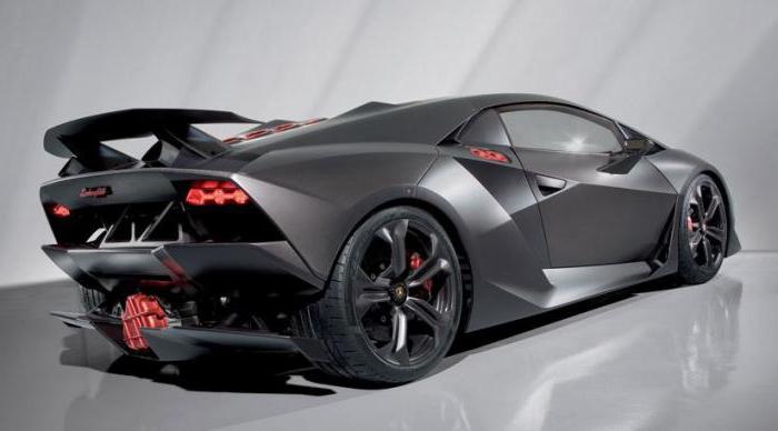 Översikt över bilen Lamborghini Sesto Elemento