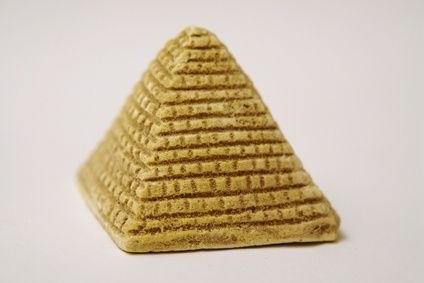 pyramid av papper