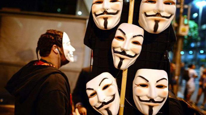 Mask Anonym av egna händer