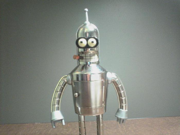 Robot Bender. Karaktären av den fantastiska animerade serien 