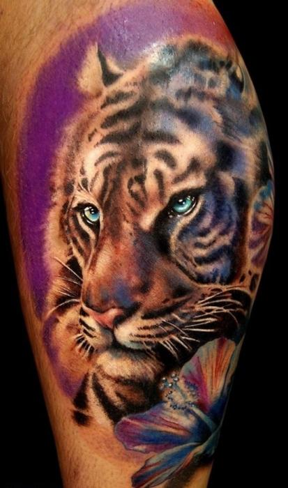 Intressanta värden på tatuering. Tiger i olika kulturer